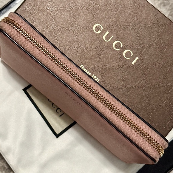 GUCCI Bamboo Zip Around Long Wallet - Picture 12 of 15